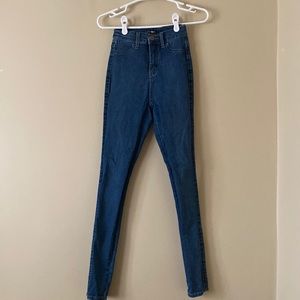 Fashion Nova Dark Highrise Skinny Jeans - size 0